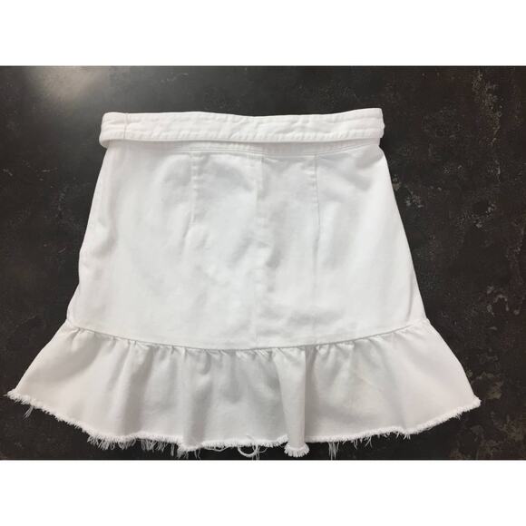 Paige White Size Small Nivelle Skirt Fringe Hem Skirt - Picture 7 of 10